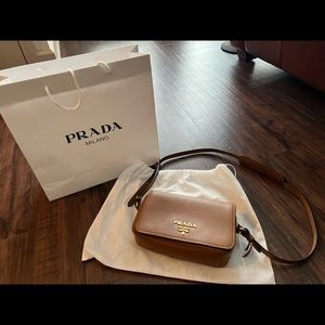 Prada Vitello Phenix Flap Camera Bag